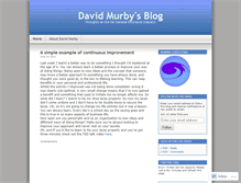 Tablet Screenshot of davidmurby.wordpress.com