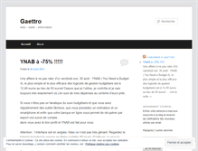 Tablet Screenshot of gaettro.wordpress.com