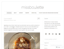 Tablet Screenshot of missboulette.wordpress.com