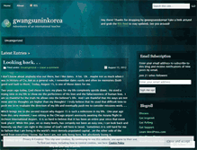 Tablet Screenshot of gwangsuninkorea.wordpress.com