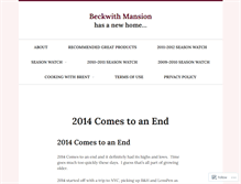 Tablet Screenshot of beckwithestate.wordpress.com