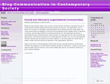 Tablet Screenshot of blogcommunication.wordpress.com