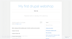 Desktop Screenshot of mydrupalwebshop.wordpress.com