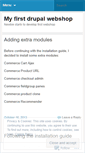 Mobile Screenshot of mydrupalwebshop.wordpress.com