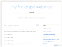 Tablet Screenshot of mydrupalwebshop.wordpress.com