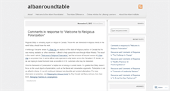 Desktop Screenshot of albanroundtable.wordpress.com