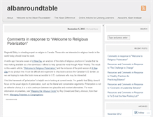 Tablet Screenshot of albanroundtable.wordpress.com