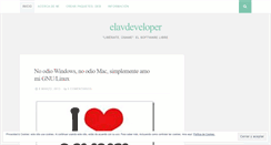 Desktop Screenshot of elavdeveloper.wordpress.com