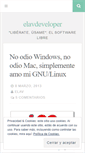 Mobile Screenshot of elavdeveloper.wordpress.com