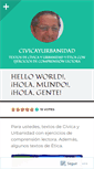 Mobile Screenshot of civicayurbanidad.wordpress.com