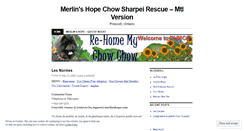 Desktop Screenshot of montrealsharpei.wordpress.com