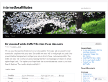 Tablet Screenshot of internetforaffiliates.wordpress.com