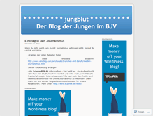 Tablet Screenshot of bjvjungblut.wordpress.com