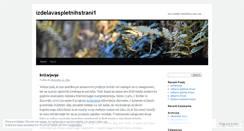Desktop Screenshot of izdelavaspletnihstrani1.wordpress.com