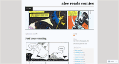 Desktop Screenshot of alecreadscomics.wordpress.com