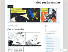 Tablet Screenshot of alecreadscomics.wordpress.com