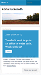 Mobile Screenshot of korlaluckeroth.wordpress.com