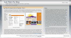Desktop Screenshot of justplainpix.wordpress.com