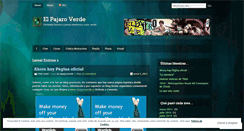 Desktop Screenshot of elpajaroverde.wordpress.com