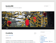 Tablet Screenshot of boston94.wordpress.com