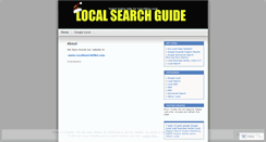 Desktop Screenshot of localsearchguide.wordpress.com