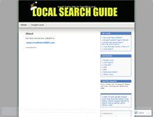 Tablet Screenshot of localsearchguide.wordpress.com
