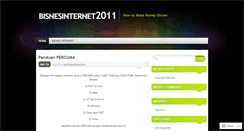 Desktop Screenshot of bisnesinternet2011.wordpress.com