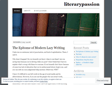 Tablet Screenshot of literarypassion.wordpress.com