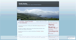 Desktop Screenshot of familyboating.wordpress.com