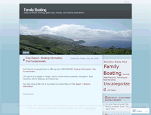 Tablet Screenshot of familyboating.wordpress.com