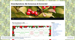 Desktop Screenshot of greenspirations.wordpress.com