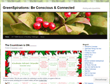 Tablet Screenshot of greenspirations.wordpress.com