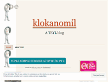 Tablet Screenshot of klokanomil.wordpress.com