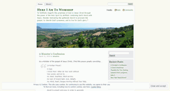 Desktop Screenshot of hereiamtoworship.wordpress.com
