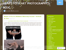 Tablet Screenshot of hearttoheartphotography.wordpress.com