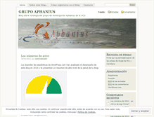 Tablet Screenshot of grupoaphanius.wordpress.com