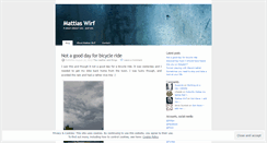 Desktop Screenshot of mattiaswirf.wordpress.com