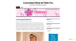 Desktop Screenshot of comunidadpatitofeo.wordpress.com