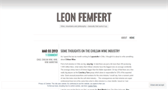 Desktop Screenshot of leonfemfert.wordpress.com