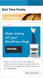 Mobile Screenshot of endtimepoetry.wordpress.com