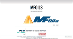 Desktop Screenshot of mfoils.wordpress.com