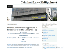 Tablet Screenshot of criminallawphilippines.wordpress.com