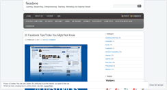 Desktop Screenshot of facedone.wordpress.com