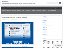 Tablet Screenshot of facedone.wordpress.com