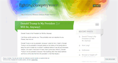 Desktop Screenshot of fighting2keepmyvoice.wordpress.com