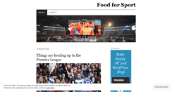 Desktop Screenshot of foodforsport.wordpress.com