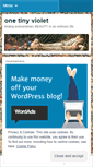 Mobile Screenshot of onetinyviolet.wordpress.com