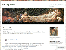 Tablet Screenshot of onetinyviolet.wordpress.com