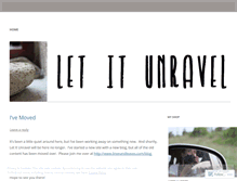 Tablet Screenshot of letitunravel.wordpress.com