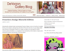 Tablet Screenshot of devorzongallery.wordpress.com